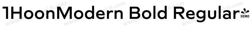 1HoonModern Bold Regular字体转换